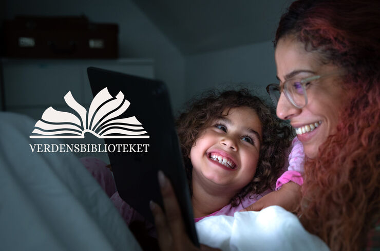 På www.verdensbiblioteket.no finner du e-bøker og lydbøker på andre språk enn norsk.