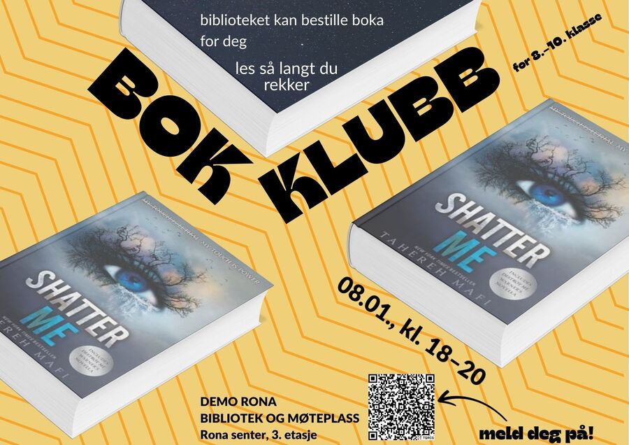 Ill.: Melina Charlotte Berka Bokklubb for ungdommer på Demo Rona.