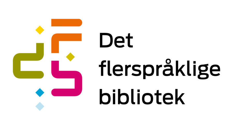 Logo Det flerspråklige bibliotek