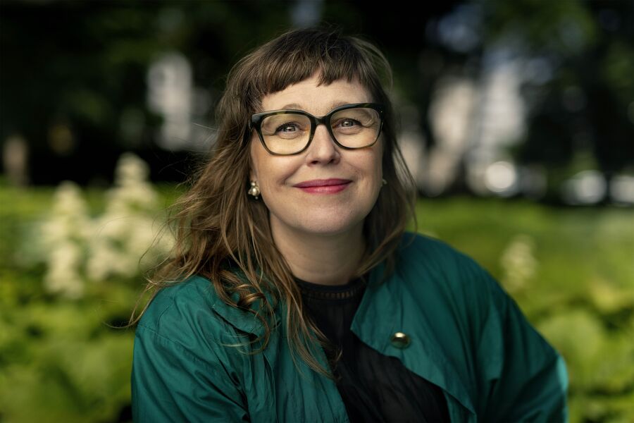 Foto: Agnete Brun Forfatter Hilde Østby gjester fredagslunsj i desember.