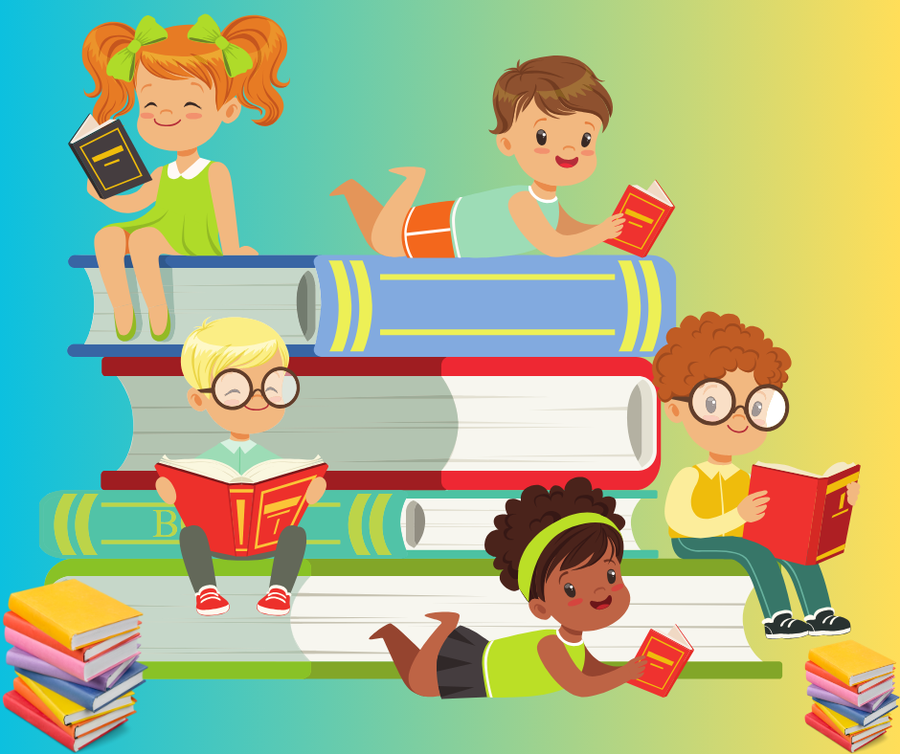 Bøker og lesende barn