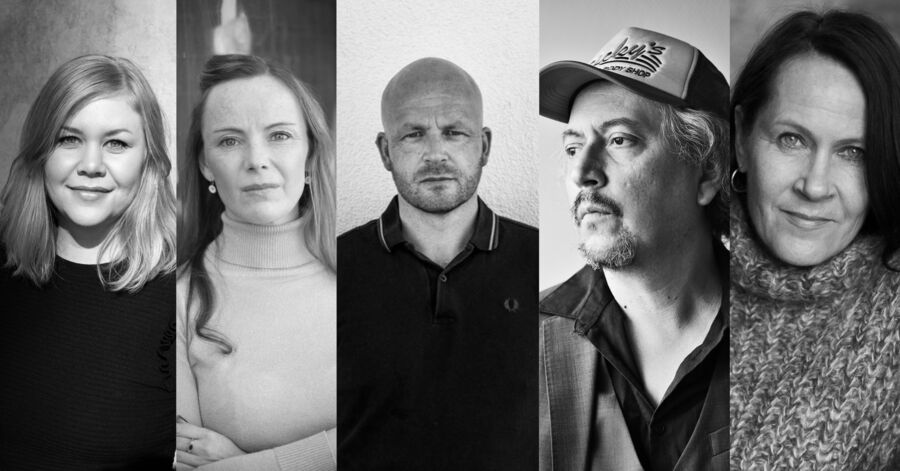 Fem portretter av forfattere