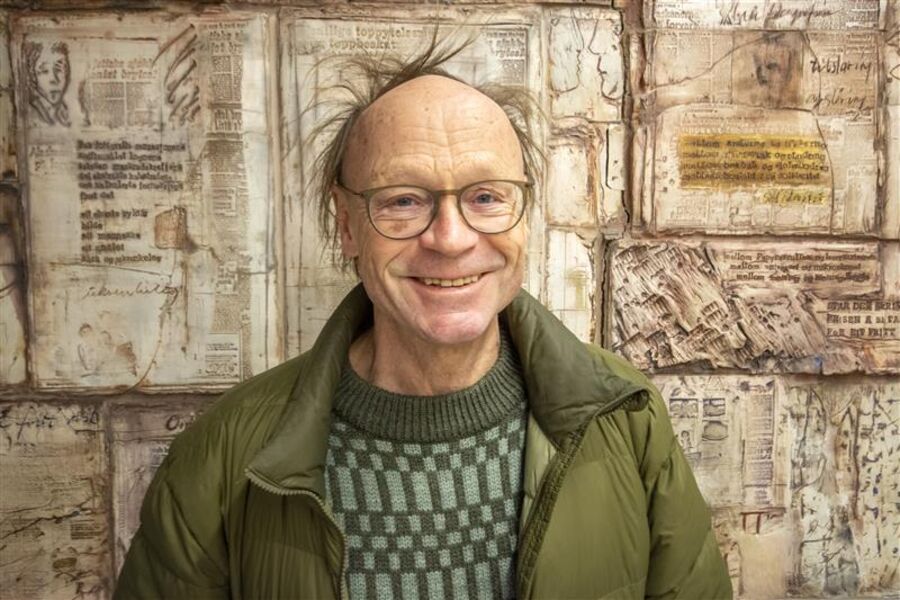 Foto: Helge Dyrholm Øyvind berg gjester biblioteket.