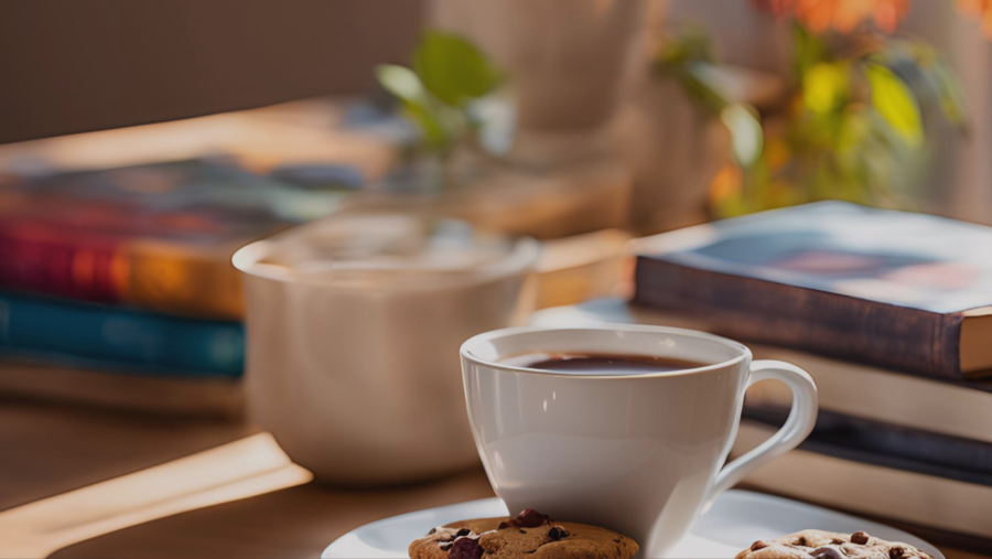 Torsdagskaffe på Vågsbygd bibliotek. Torsdagskaffe på Vågsbygd bibliotek.